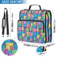 thumbnail image 2 of FORMRS Zipper Binder with Shoulder Strap 2-inch Ring 500 Sheet Capacity File Bag, Colorful Geometric Pattern, 2 of 5