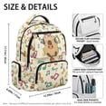 thumbnail image 5 of Chririnla Colorful Music Note Print Lightweight Bookbags with Large Capacity Padded Adjustable Strap School Bag, traspirante 17 Inch School Backpack for Daily Use Back to School, 5 of 10