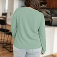 thumbnail image 5 of Comfort Fit Long Sleeve Tee for Women Summer Casual Loose Fit Top Everyday Shirt, 5 of 7