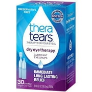 TheraTears Dry Eye Therapy Lubricant Eye Drops Preservative Free 30 Ct *EN