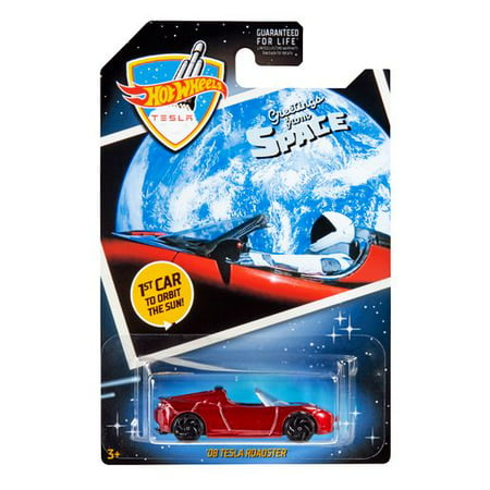 Hot Wheels 2019 '08 Tesla Roadster 1st to Orbit the Sun Greetings from (Hot Dog Nyc Best 2019)