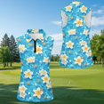 thumbnail image 5 of Aplkyhs Tropical Plumeria Starfish Matching Couple Golf Shirts Funny Men Women Matching Couple Golf Shirts 4-Way Stretch Golf Tennis Tank Top Quick Dry Suitable for Tennis Enthusiasts, 5 of 6