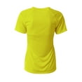 thumbnail image 2 of A4 NW3393 Womens SureColor Short Sleeve Cationic Tee - Safety Yellow - S, 2 of 2