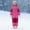 Hot Pink, variant on Kctiaxy Toddler Snow Suits Girls Boys Winter Warm Snowsuit Outdoor Thickened Hooded Waterproof Windproof Ski Suits