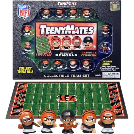 NFL 2024 Football Cincinnati Bengals 12-Figure Team Set [11 Team Figures, 1 Coach & Playing Field]