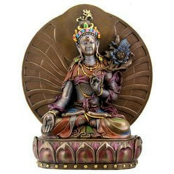 White Tara, Buddhist Goddess of Compassion and Longevity Statue, 6 Inches