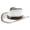 White, variant on Valora Western Cowboy Straw Hat for Men Women Shapeable Wide Brim Outdoor Beach Sunshade Unisex Classic Style Black