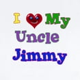 thumbnail image 2 of CafePress - I LOVE MY UNCLE JIMMY Infant Bodysuit - Baby Light Bodysuit, Size Newborn - 24 Months, 2 of 4