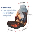 thumbnail image 3 of Daiia Lava Dragon Printed Car Seat Cover - Waterproof & Sweatproof - Universal Fit, Machine Washable, Non-Slip - Seat Protector for Car, Truck, SUV, Van (1 Pack), 3 of 5