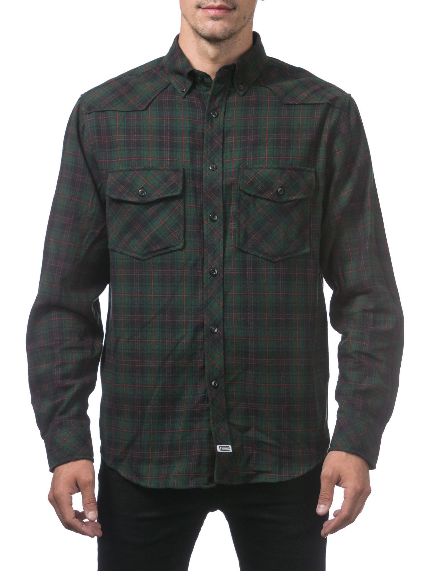 Flannel Shirt, 5X-Large, (Dark Green 