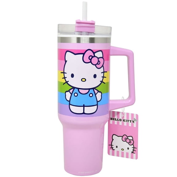 Hello Kitty 40oz Travel Tumbler, Rainbow