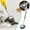 Silver #2, variant on Stainless Steel Pot Scrubber with Long Handle, Steel Wires Ball Brush for Non-Scratch Cleaning of Pots, Pans, Griddles, Kitchen Grill Brush