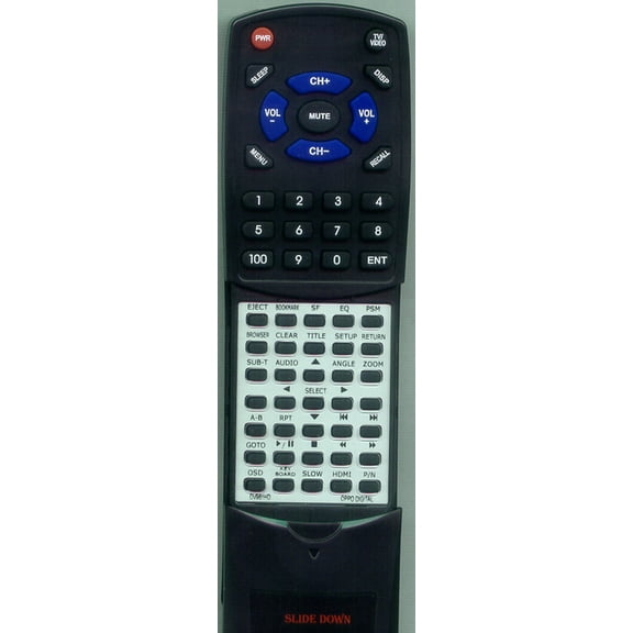 Replacement Remote for OPPO RTDV981HD, DV981HD