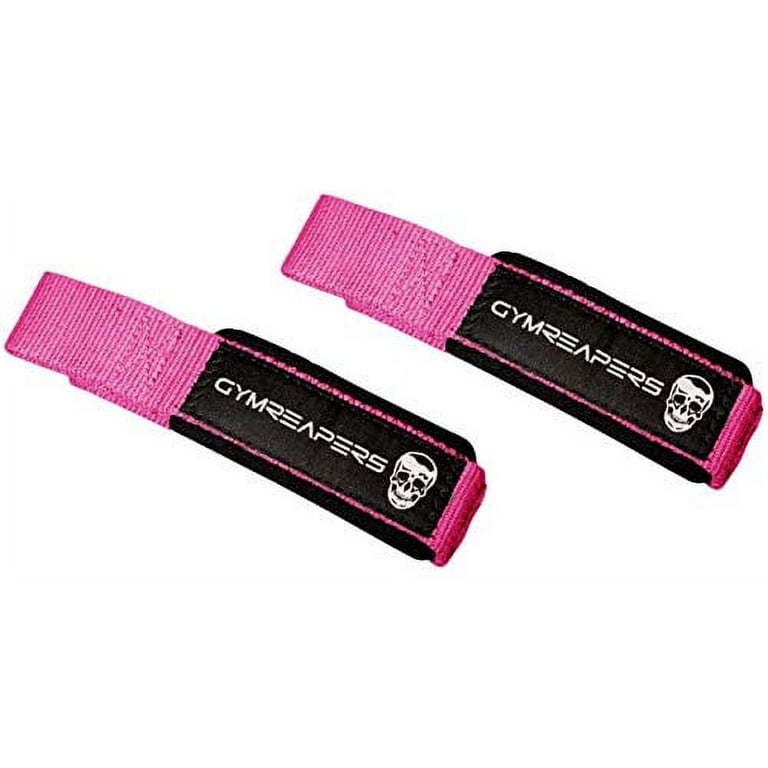 Gymreapers Lifting Wrist Straps for Weightlifting, Bodybuilding,  Powerlifting, Strength Training, & Deadlifts - Padded Neoprene with 18 inch  Cotton (Pink) 