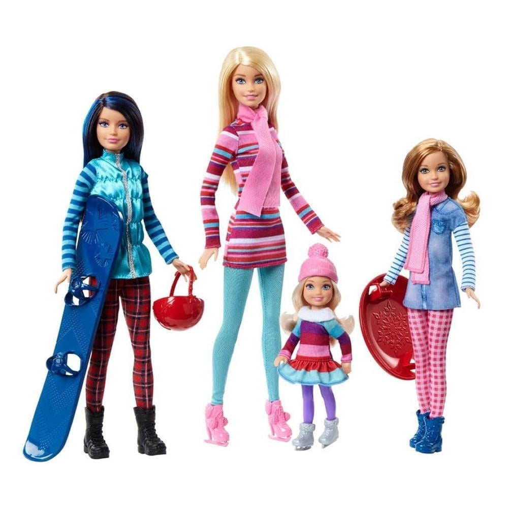 Nogen som helst Rodeo fælde Barbie Sisters Winter Getaway Fashion Dolls - Walmart.com