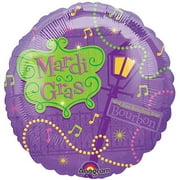 Mardi Gras Bourbon Foil Balloon