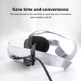thumbnail image 4 of Seitruly VR Cable Clamp Fixer Datos Hebilla Clip Gafas Cordones Hebillas Accesorio Reemplazo para Quest 2 3 Negro Electrónica Negro, 4 of 6