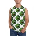 thumbnail image 3 of Uemuo Happy Watermelon Pattern Men's Sleeveless T-Shirt,Muscle Athletic Tank Top, Moisture-wicking Quick-dry Breathable Classic Tee Top for Gym Run Outdoor Sports-Medium, 3 of 8