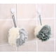 thumbnail image 4 of Paquete de 4 esponjas de baño de lufa con malla de encaje, esponjas de lufa, surtido de esponjas de lufa de baño multicolor para una piel sedosa, espuma de limpieza completa, lujoso accesorio de baño, 4 of 5