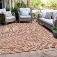 thumbnail image 6 of Addison Rugs Chantille Indoor/Outdoor Transitional Floral Salmon Washable Rectangle Rug, 3' x 5', 6 of 6