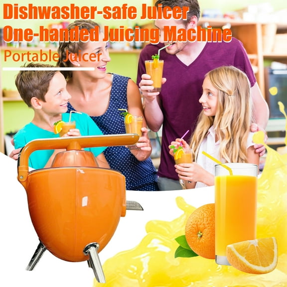 FOULEZRE Electric Citrus Juicer Powerful 300W Orange Juice Maker with Handle Dishwasher Safe Easy-to-Clean Plug-Play One-Handed Juice Squeezer