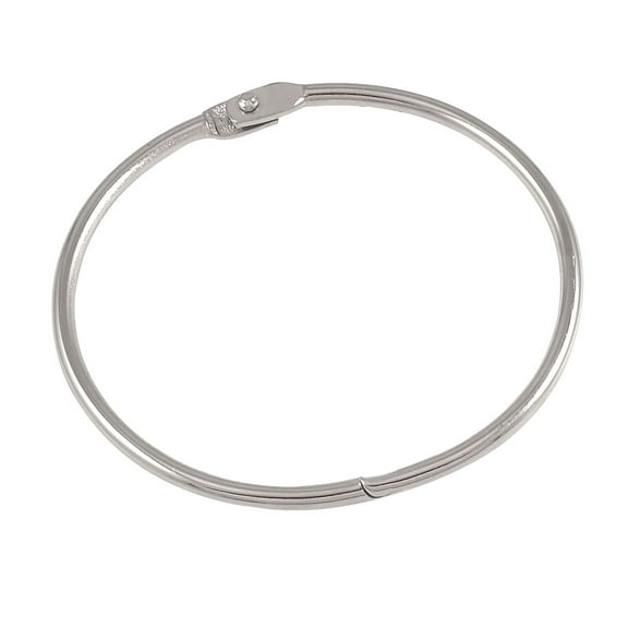 Unique Bargains Unique Bargains Silver Tone 3.3" Loose Leaf Binder Ring for apbooking Book