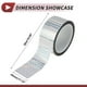 thumbnail image 4 of Cinta de Pinstripe Unique Bargains 45mmx50m Romboidal para Decal de Coche, Motocicleta y Racing Stripes DIY Stickers Tono Plateado Láser 1 Pcs, 4 of 7