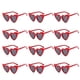 thumbnail image 1 of Wedding Heart Shaped Sunglasses Bachelorette Party Glasses Bridesmaid Groomsmen Gifts White, 1 of 4