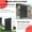 Black-HA22, variant on Historyli Outdoor Divider, 3-Panel, Metal Privacy Screen, Decorative Fence, 72" H x 47" W, Horizontal stripes-Black