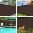 thumbnail image 4 of iCover 4x50ft Privacy Screen Fence, Garden Windscreen Mesh Shade Sail Net Barrier, Reinforced Bindings and Brass Grommets Cable Zip Ties Included,Brown, 4 of 5