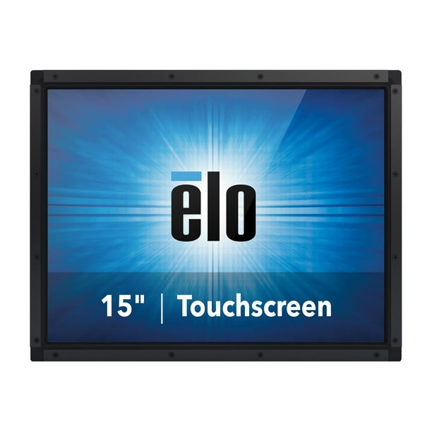 Elo Touch E326738, 1590L, LCD de 15 pulgadas (retroiluminación LED), marco abierto, interfaz de video HDMI, Vga y Display Port, Intellitouch, interfaz de controlador táctil USB y Rs232
