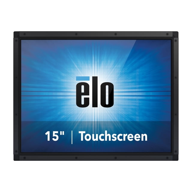 Elo Touch E326738, 1590L, LCD de 15 pulgadas (retroiluminación LED), marco abierto, interfaz de video HDMI, Vga y Display Port, Intellitouch, interfaz de controlador táctil USB y Rs232