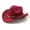 Wine Red, variant on Western Cowboy  Cowgirl Hat Felt Wide Brim Women Men Fedora Hats