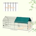 thumbnail image 3 of PawHut 73" Small Animal Cage for Chicken, Rabbits, Chinchillas with Roof, 3 of 10