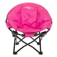 thumbnail image 2 of Lucky Bums Moon Camp Kids Adult Indoor Outdoor Comfort Lightweight Durable Chair with Carrying Case, Pink, Small, 2 of 5