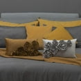 thumbnail image 2 of JWH 3D Decorative Soft Gey Velvet Rose Design Throw Pillow Covers for Bed Sofa Chair Decor 12x20inch Gray, 2 of 7