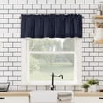 thumbnail image 2 of Nvzi Half Window Curtains for Kitchen, 1 slice Dark blue Curtains & Valances, 137*61cm Light Filtering Rod Pocket Curtains for Small Windows, Easy to Install Polyester Curtain, 2 of 4