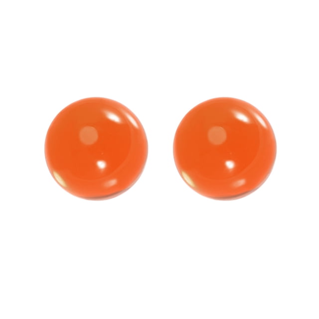 Adorno esférico de acrílico naranja de 30 mm de diámetro Uxcell 1.2" 2Pcs