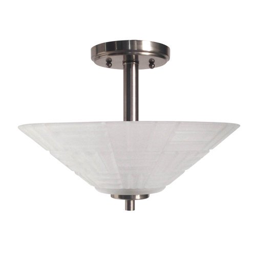 Dale Tiffany Houston Flush Mount Satin Nickel in finish