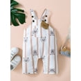 thumbnail image 3 of Bagilaanoe Toddler Baby Girl Boy Summer Jumpsuit Sleeveless Bear Print Romper Pleated Overalls 6M 12M 18M 24M 3T Kids Long Pants Casual Outfits, 3 of 9