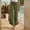 01-Army Green, variant on Women Linen Pants Streamlined Wide Leg Pants Smocked Waist Ruffle Hem Palazzo Pant Boho Flowy All-Match Beach Pant with Pocket 13-White XL