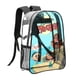 thumbnail image 2 of ¡Ahoy Piratas!Mochila transparente temática, resistente y duradera, bolsa see-through para trabajo, deporte, universidad y viaje, 31 × 43 cm, 2 of 6