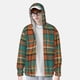 thumbnail image 2 of Fotbe colorful plaid Chaqueta con Protección Solar UPF 50+ para Hombre y Mujer, Camisa con Capucha y Bolsillos-Small, 2 of 7