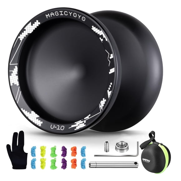 MAGICYOYO V10 Metal Yoyo de Dedos con Kit de Modo Dual