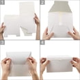 thumbnail image 3 of White Boxes Gift Boxes 12pcs 8x8x4 Inches, Paper Gift Boxes with Lids for Gifts, Bridesmaid Proposal Box, Cupcake Boxes, Crafting, 3 of 5