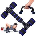 thumbnail image 4 of 2 uds barras de flexión barras de flexión, culturismo con agarre manual con espuma antideslizante para hombros y brazos, espalda y músculos abdominales, 4 of 5