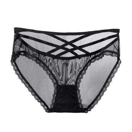 XINSHIDE Sexy Underwear Womens Black Lace Panties High Waisted Ladies Brief For Women Women Underwear Thong