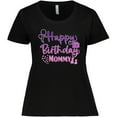 thumbnail image 3 of Inktastic Purple Happy Birthday Mommy Women's Plus Size T-Shirt, 3 of 5