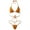Orange Yellow, variant on 2Pcs Lady Sexy Solid Color Halter Mini Bra G-String Bikini Set Swimwear Swimsuit