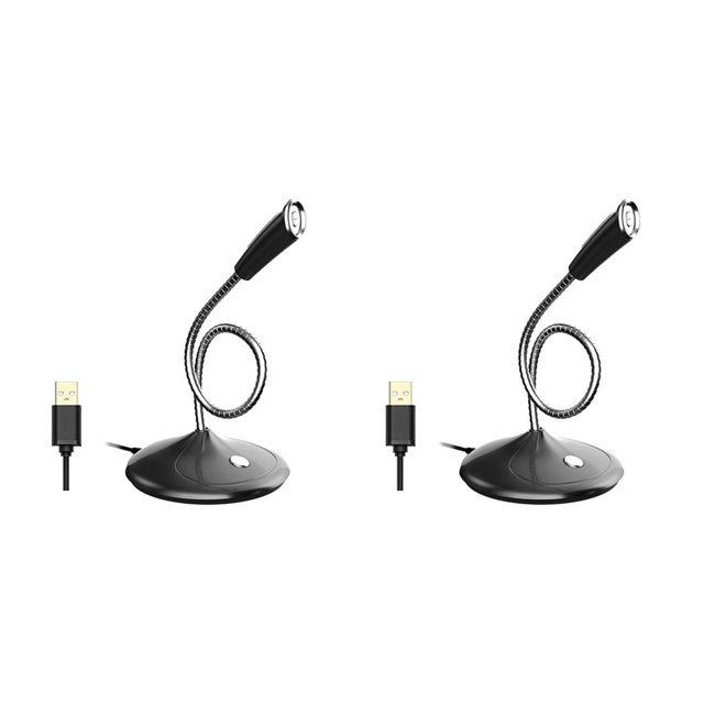 Micrófono USB de 3,5mm para Computadora Methold 2piezas Noche Magica Negra